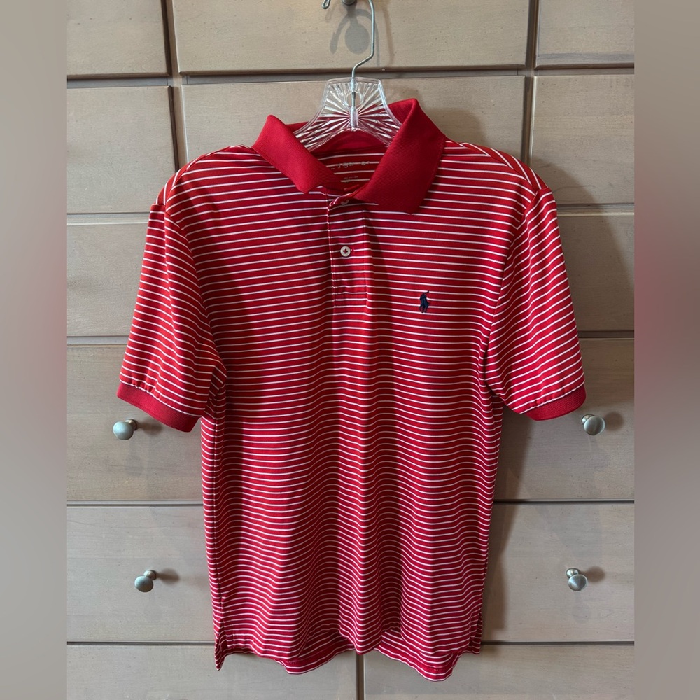 Classic Red Striped Polo for Kids